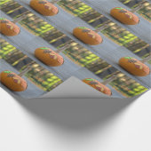 Geef Dank Oranje Pompoen Mooie Cadeaupapier (Hoek)