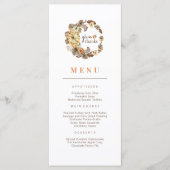 Geef Dank Pompoen Krans Thanksgiving Menu (Voorkant)