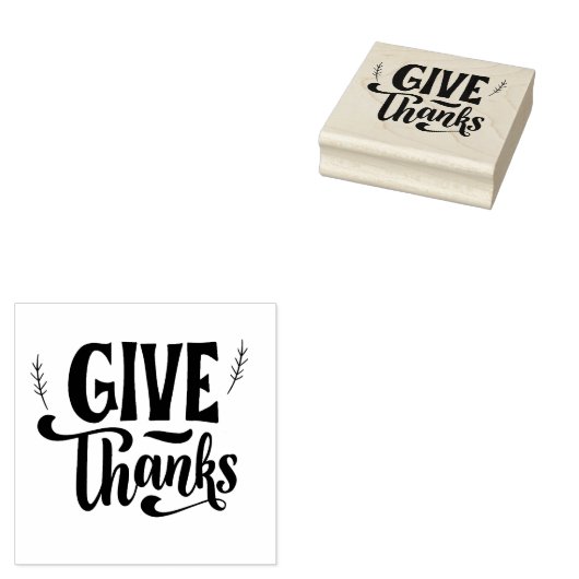 Geef Dank Rubberstempel (Gestempeld)