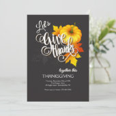 Geef Dank Samen Thanksgiving Kaart (Staand voorkant)