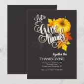 Geef Dank Samen Thanksgiving Kaart (Voorkant / Achterkant)