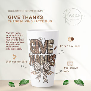 "Geef Dank" Thanksgiving Latte Mok