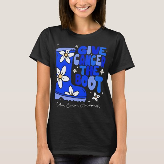 Geef darmkanker het Boot Shirt (Voorkant)