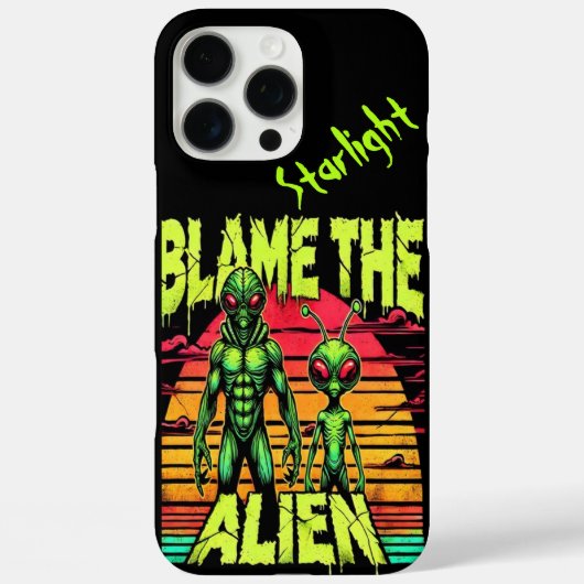 Geef de alien de schuld in kosmische setting Case-Mate iPhone case (Achterkant)