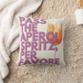 Geef de Aperol Spritz-print door | Italiaanse cock Kussen (Deken)