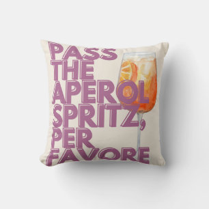 Geef de Aperol Spritz-print door   Italiaanse cock Kussen