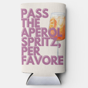 Geef de Aperol Spritz-print door   Italiaanse cock Seltzer Blikjeskoeler
