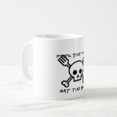 Geef de arme Eat de rijke koffie-Mok Koffiemok (Voorkant links)