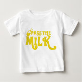 Geef de Baby Apparel T-Shirt van de Melkvun door (Voorkant)