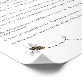 Geef de Bee en Eucalyptusgame van het Vrijgezellen Poster (Hoek)