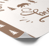 Geef de beren geen voeding Eén Happy Camper-verjaa Poster (Hoek)