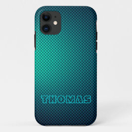 Geef de blauwe Aqua-koolstofvezel aan Case-Mate iPhone Case