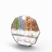 Geef de Bomen van de Thanksgiving van Bedankt en L Fotoblokken (Rechts)