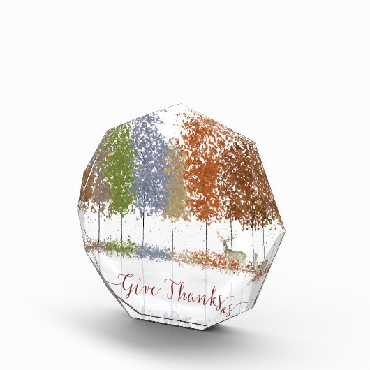 Geef de Bomen van de Thanksgiving van Bedankt en L Fotoblokken (Rechts)