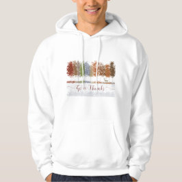 Geef de Bomen van de Thanksgiving van Bedankt en L Hoodie