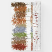 Geef de Bomen van de Thanksgiving van Bedankt en L Spandoek (Verticaal)