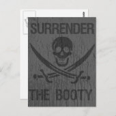 Geef de buit over aan piraten! briefkaart (Voorkant / Achterkant)