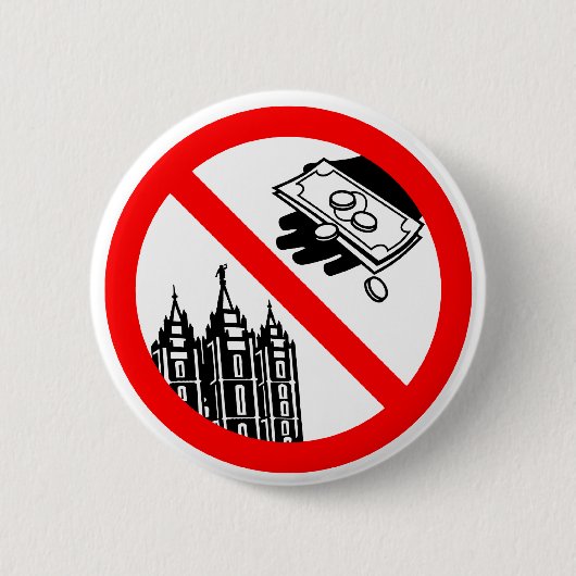 Geef de Button van de kerk niet door. (Voorkant)