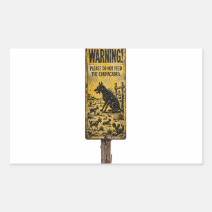 Geef de Chupacabra geen voedsel Sticker