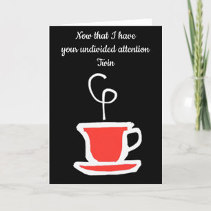 GEEF DE DAG OP MIJN ***TWIN *** KAART