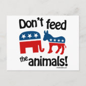 Geef de dieren geen voer - briefkaart (Voorkant)
