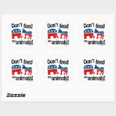 Geef de Dieren Geen Voer - Ronde Sticker (Vel)