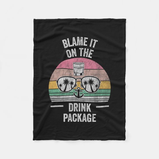 Geef de drankpakket singles de schuld fleece deken (Voorkant)