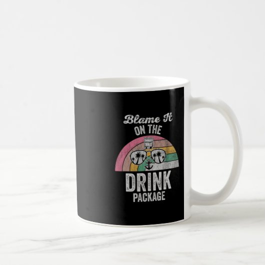 Geef de drankpakketcruise de schuld koffiemok (Rechts)