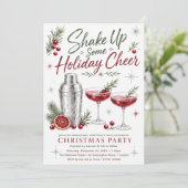 Geef de Feestvreugde een Oppepper Kerstfeest Kaart (Staand voorkant)
