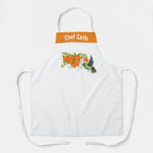 Geef de flora Humming Bird Chef aan Schort (Voorkant)