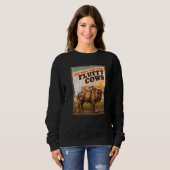 Geef de Fluffy Koeien Bison 3 niet op Trui (Voorkant volledig)