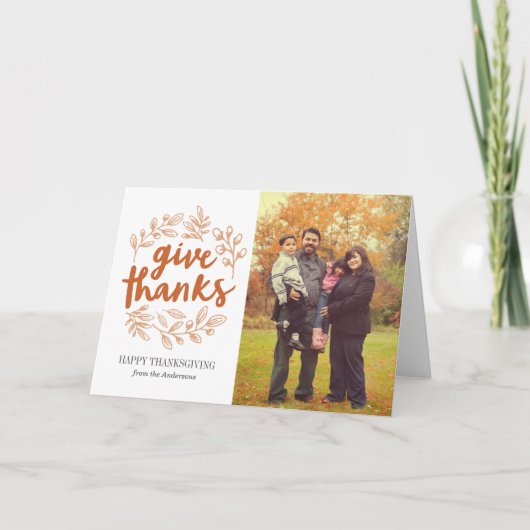 Geef de Fotokaart van het Manuscript van Bedankt (Voorkant)