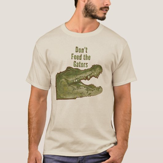 Geef de Gators geen voer T-shirt (Voorkant)
