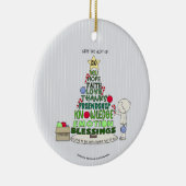 Geef de gave van: Woord Boom  Keramisch Ornament (Rechts)