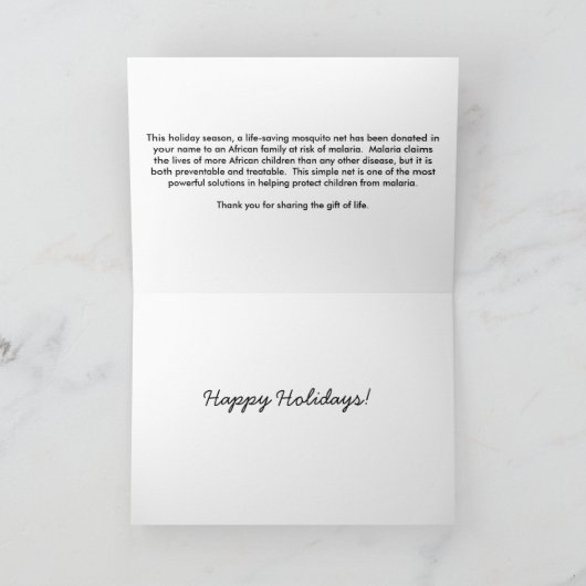 Geef de Gift van het Leven - geef Mos… - Feestdagen Kaart (Binnen)