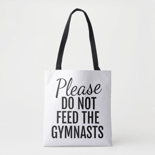 Geef de gymnasten geen Canvas tas (Voorkant)