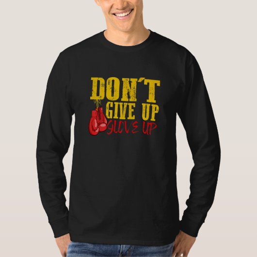 Geef de handschoen op met de trainingstrookje t-shirt (Voorkant)