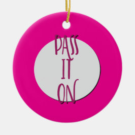 Geef de herstelslogan door keramisch ornament