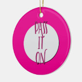 Geef de herstelslogan door keramisch ornament (Links)