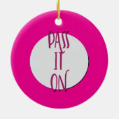 Geef de herstelslogan door keramisch ornament (Achterkant)