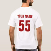 Geef de Hockey T-Shirt van het Spel van het Bloed, (Achterkant)