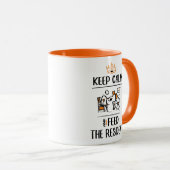 Geef de inwoner voer. Zorgverlener CNA Mok (Voorkant rechts)