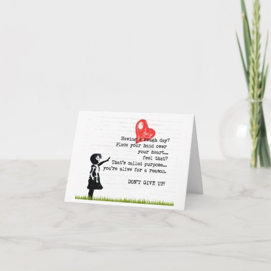 Geef de Kaart van het Citaat van de Aanmoediging n (Voorkant)