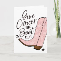 Geef de kanker de Boot Borstkanker Get Well
