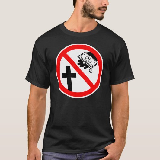 Geef de kerk niet door. t-shirt (Voorkant)