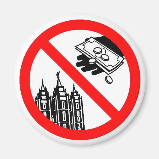 Geef de kerkmagneet niet te eten magneet (Voorkant)