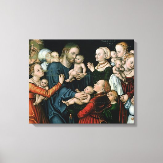 Geef de kleine kinderen het leven, 1538 canvas afdruk (Voorkant)