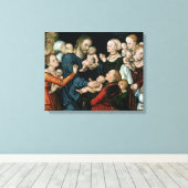 Geef de kleine kinderen het leven, 1538 canvas afdruk (Insitu (Houten vloer))