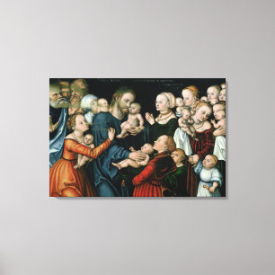 Geef de kleine kinderen het leven, 1538 canvas afdruk