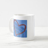 Geef de liefde door koffiemok (Voorkant links)